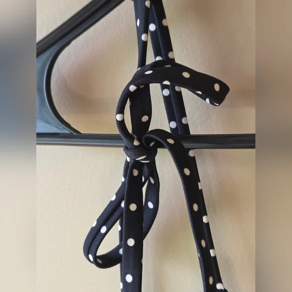 Swimsuit XL (16) Black Polka Dot Shade And Shore One Piece NWT - Picture 5 of 15